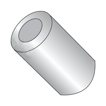 NEWPORT FASTENERS Round Spacer, #14 Screw Size, Plain Aluminum, 7/8 in Overall Lg, 0.252 in Inside Dia 243336